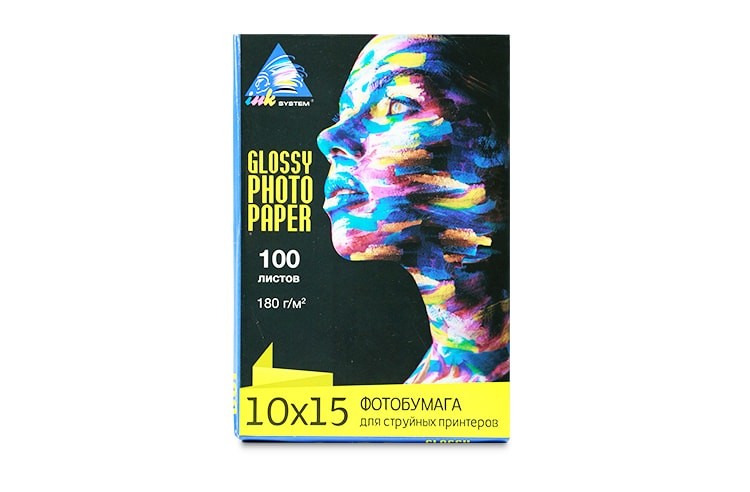 Глянцевая фотобумага INKSYSTEM Glossy Photo Paper 180g, 10x15, 100 листов Глянцевая фотобумага INKSYSTEM Glossy Photo Paper 180g, 10x15, 100 листов
