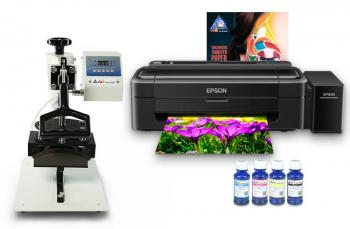 Кепочный термопресс INKSYSTEM B-01 и принтер Epson L132 с набором для сублимационной печати Кепочный термопресс INKSYSTEM B-01 и принтер Epson L132 с набором для сублимационной печати