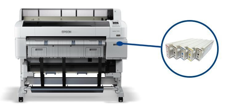Плоттер Epson SureColor SC-T5200 Refurbished с ПЗК и чернилами Плоттер Epson SureColor SC-T5200 Refurbished с ПЗК и чернилами