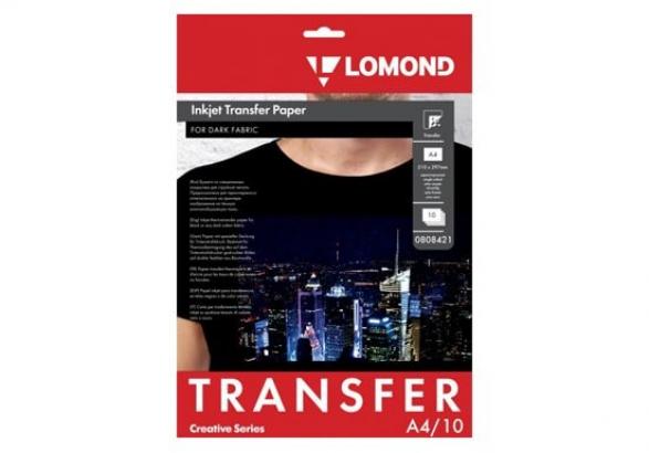фото Термотрансферная бумага LOMOND Transfer Paper for dark cloth A4, 10 листов