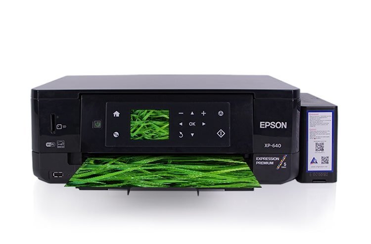 Изображение МФУ Epson Expression Premium XP-640 Refurbished by Epson с СНПЧ и светостойкими чернилами INKSYSTEM