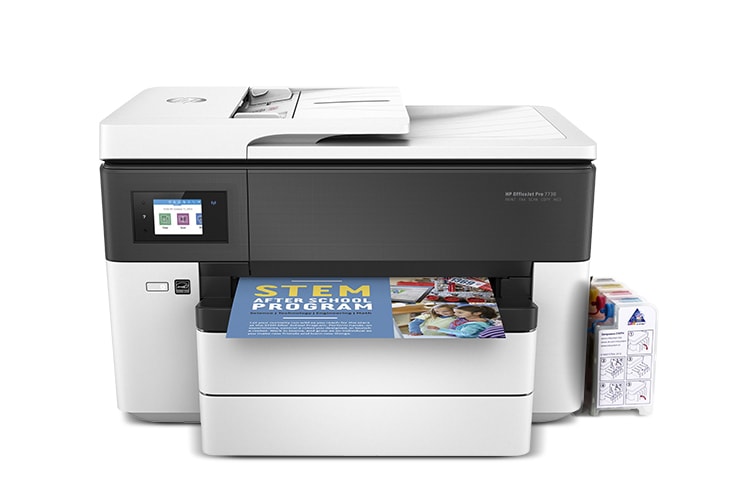 Изображение МФУ HP OfficeJet Pro 7730 с СНПЧ и чернилами