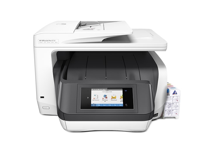 Изображение МФУ HP OfficeJet Pro 8730 с СНПЧ и чернилами