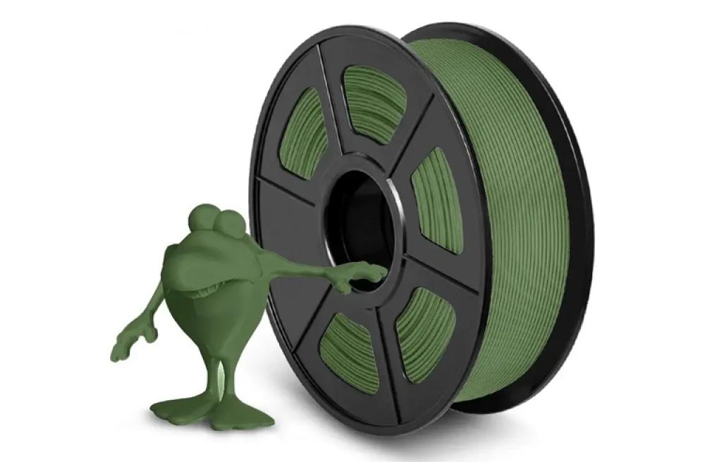 изображение Пластиковая нить SUNLU PLA Matte Olive Green Filament 1.75мм, 1кг