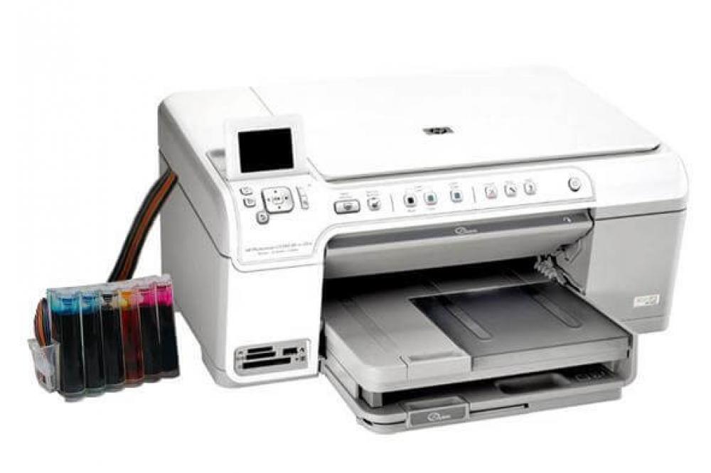 Изображение МФУ HP Photosmart C5383 с СНПЧ