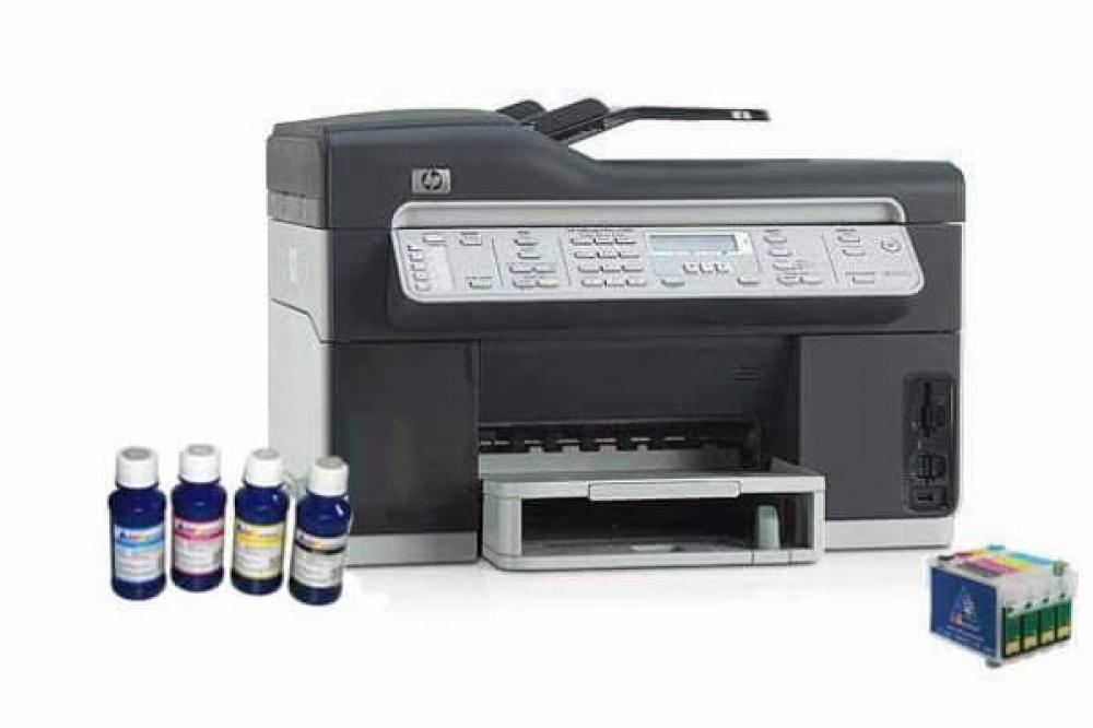 Изображение HP OfficeJet Pro L7580 c перезаправляемыми картриджами
