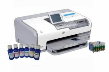 HP Photosmart D7363 c перезаправляемыми картриджами