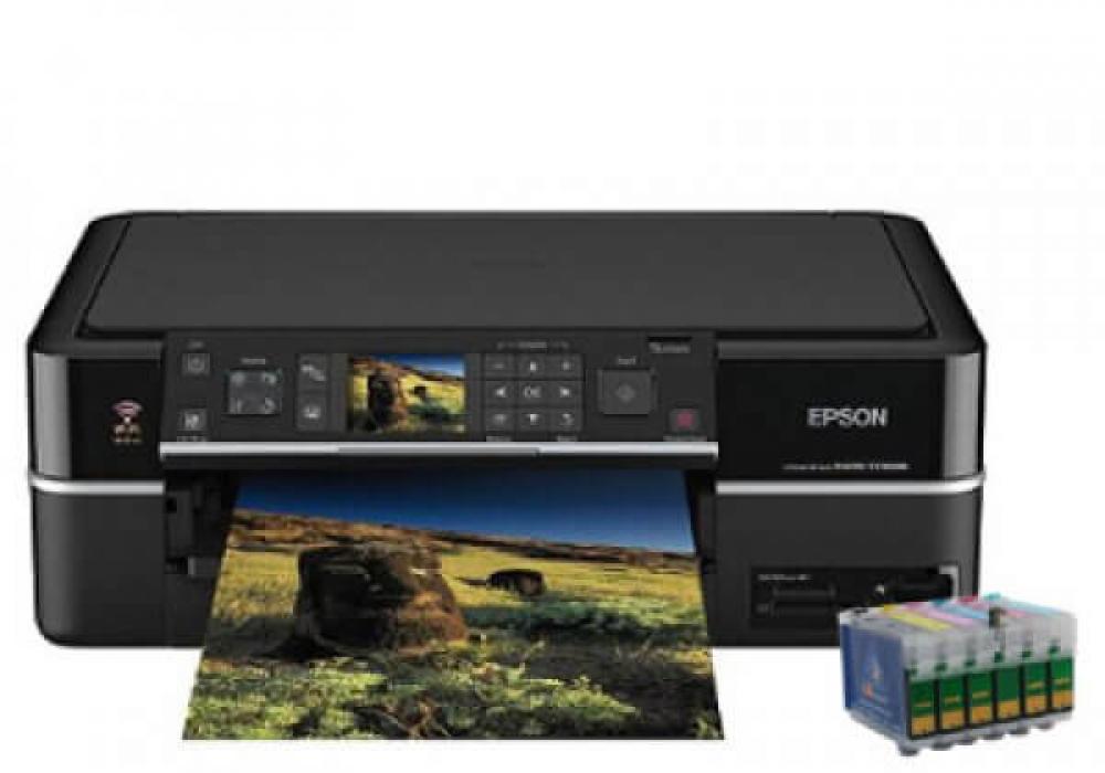 Изображение Epson Stylus Photo TX700W c перезаправляемыми картриджами