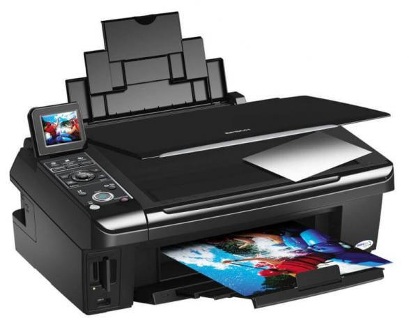 Изображение МФУ Epson Stylus SX405 с перезаправляемыми картриджами