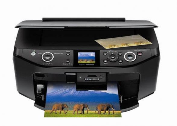 Изображение МФУ Epson Stylus Photo RX595 с перезаправляемыми картриджами