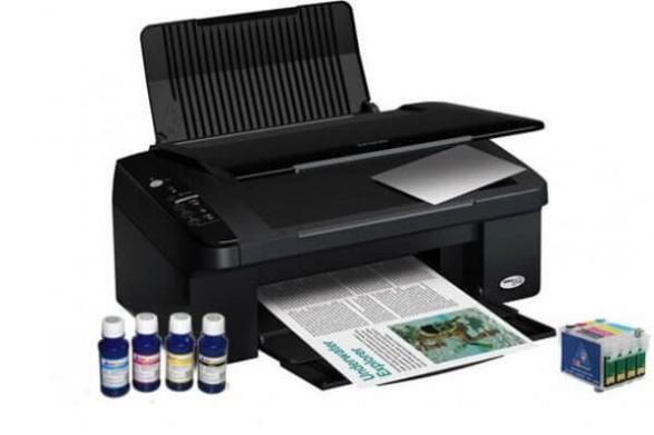 Изображение Epson Stylus TX117, TX119 c перезаправляемыми картриджами