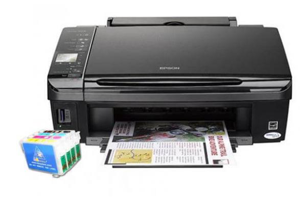 Изображение Epson Stylus SX420W c перезаправляемыми картриджами