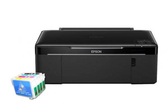 Изображение Epson Stylus SX125 c перезаправляемыми картриджами